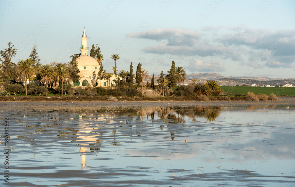 Hala sultan Tekke  Muslim mosque Larnaca Cyprus