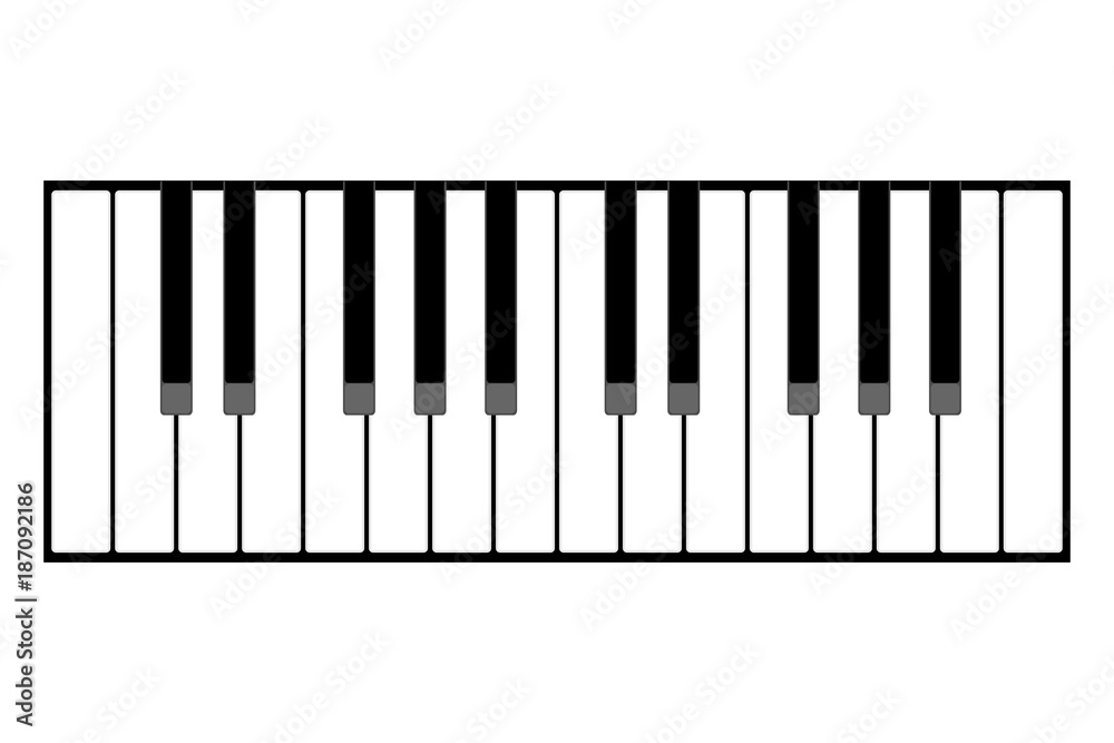 Accordion keyboard illustration Accordion keyboard illustration