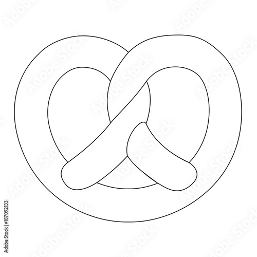 Obraz na płótnie Oktoberfest - pretzel illustration
