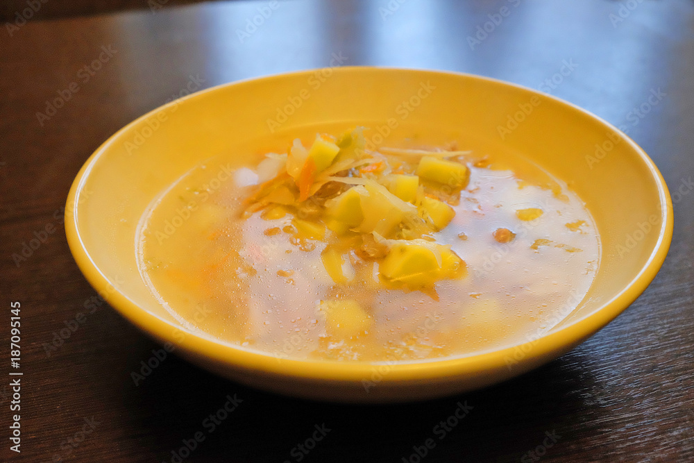 traditional Russian cabbage soup. Shchi of sauerkraut. traditional Russian cabbage soup. Shchi of sauerkraut.