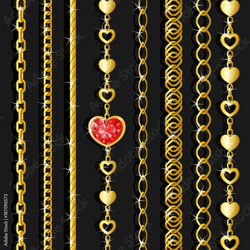 Set of golden chains