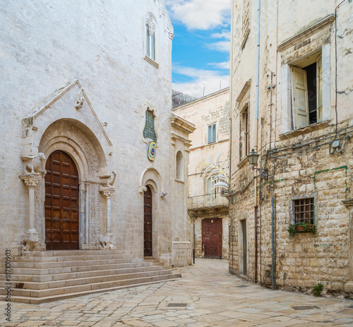 Bisceglie old town, in the province of Barletta-Andria-Trani, Apulia, southern Italy.