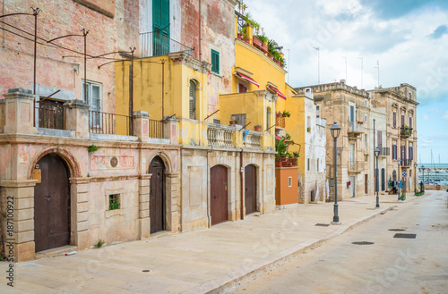 Bisceglie old town, in the province of Barletta-Andria-Trani, Apulia, southern Italy.