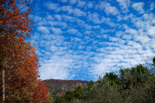 Paesaggio autunnale Morrone, Parco nazionale della Majella, Sulmona, Abruzzo, Italia