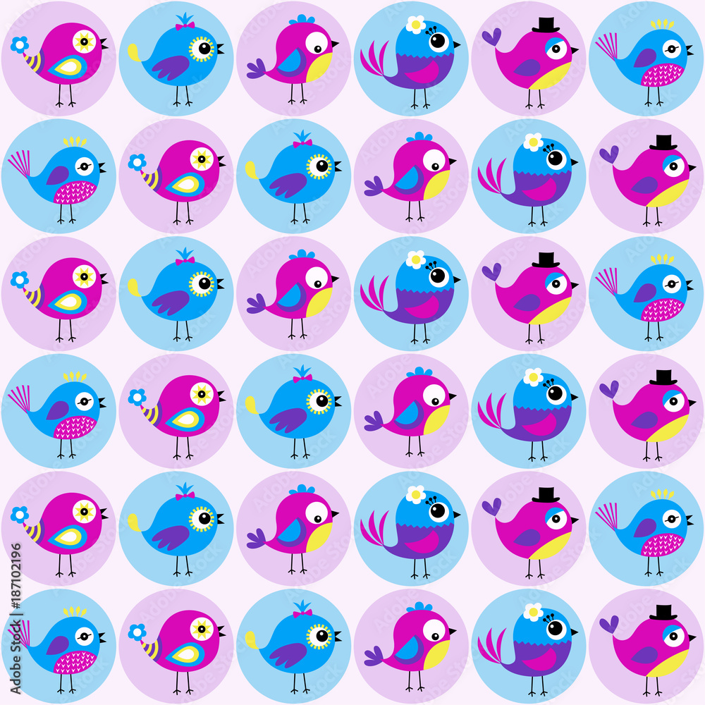 seamless birds pattern seamless birds pattern