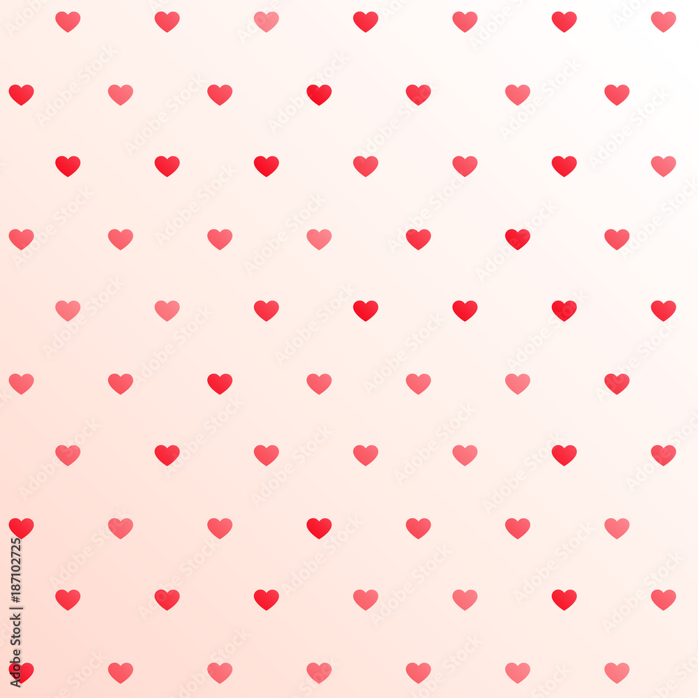 awesome hearts pattern background design