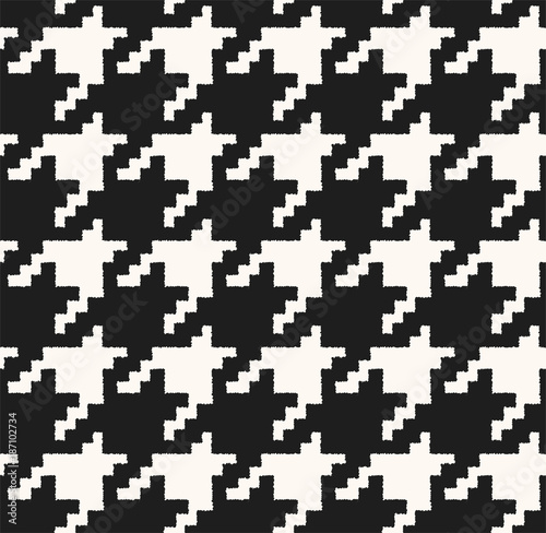 houndstooth seamless pattern. Fabric background