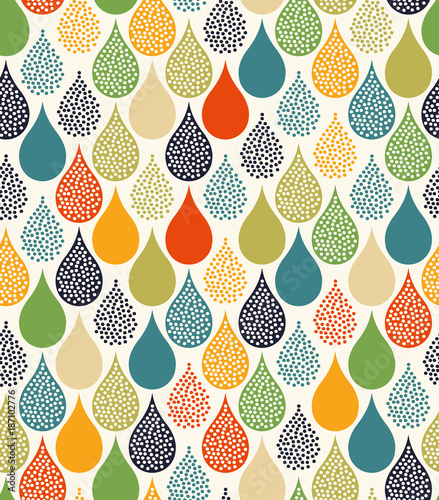 seamless water drops pattern