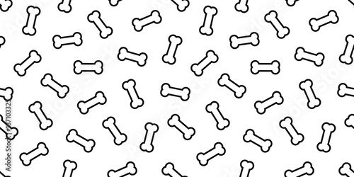 bone Dog Bone bulldog Seamless pattern puppy vector icon background wallpaper white
