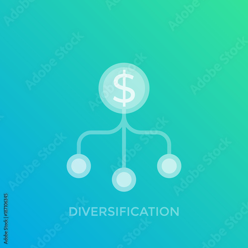 diversification vector icon