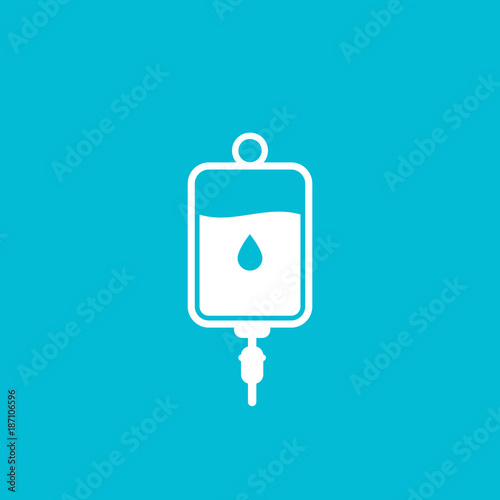 iv bag medical vector icon