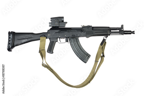 Saiga M Ak-47 mode optical sign  isolated  photo