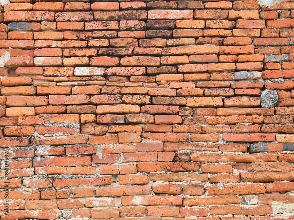 Obraz premium Tło ściana z cegieł tekstura