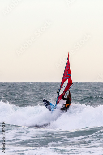 windsurfers off the Cote Bleue, west of Marseille