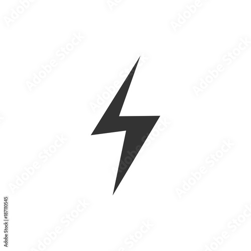 Lightning Icon Vector Template Design