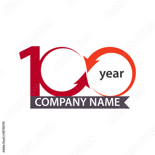 100 year Company Vector Template Design