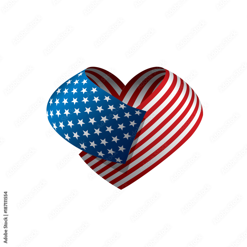 Obraz premium USA Flag isolated