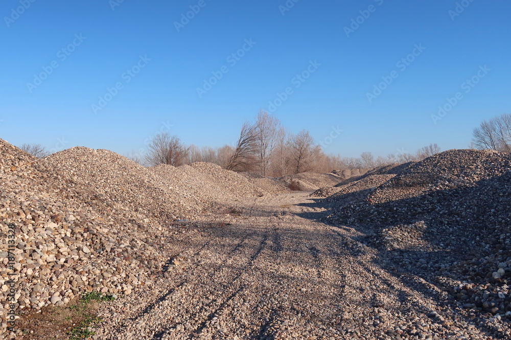 Fototapeta premium Pile of gravel
