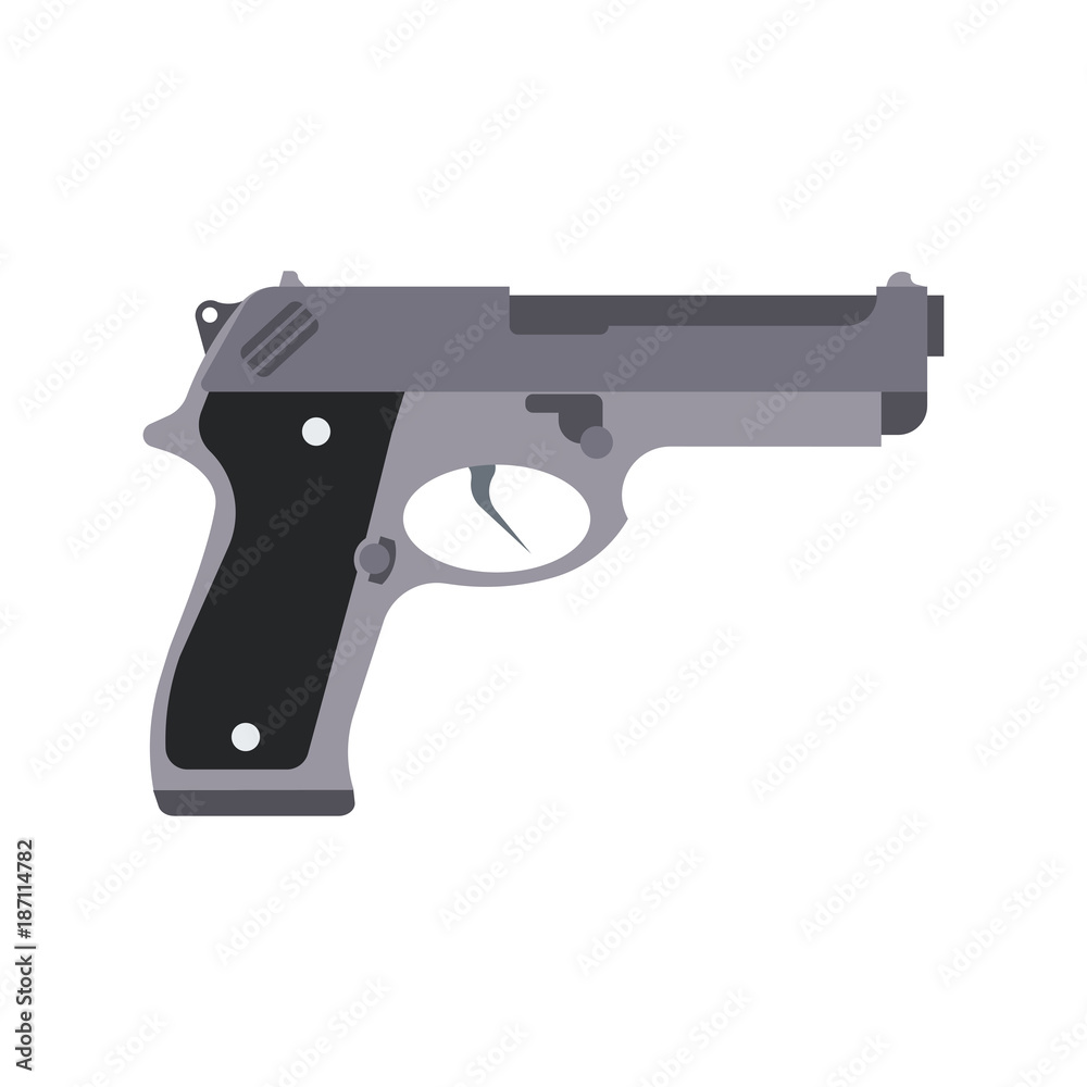Gun vector pistol illustration icon
