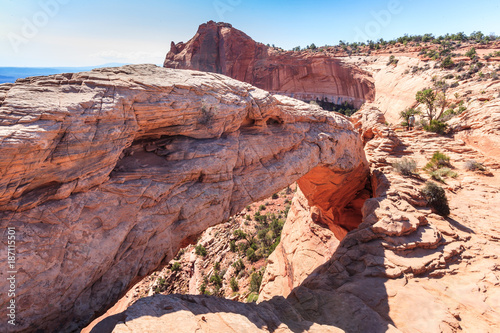 Red Rock Formations Near Canyonlands National Park, Utah. - Mesa Arch