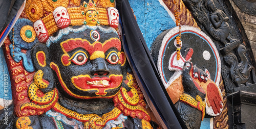 Fotografie Kala Bhairava Temple, Kathmandu, Nepal