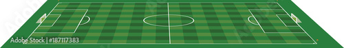 Soccer field. vector illustration