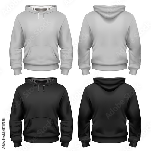 Black and white sweatshirt template