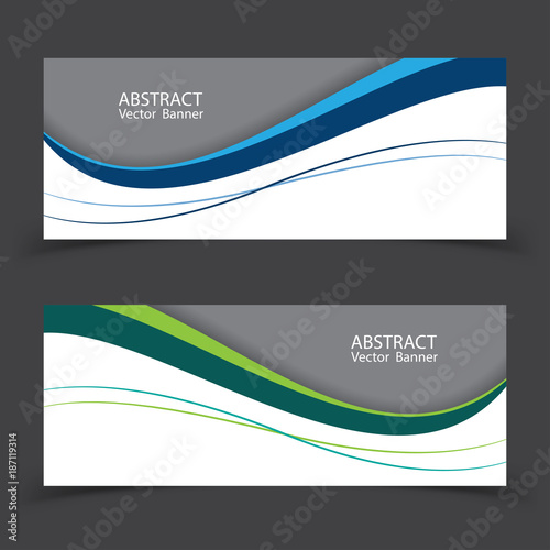 Vector abstract design banner template.vector illustration