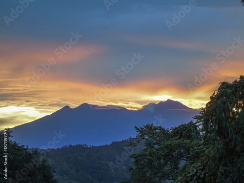 Mount Apo Summit at dawn, view from Brgy. Indagan, Buhangin Distric, Davao City, Philippines