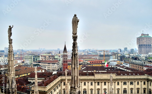 Blick vom Dom auf Mailand