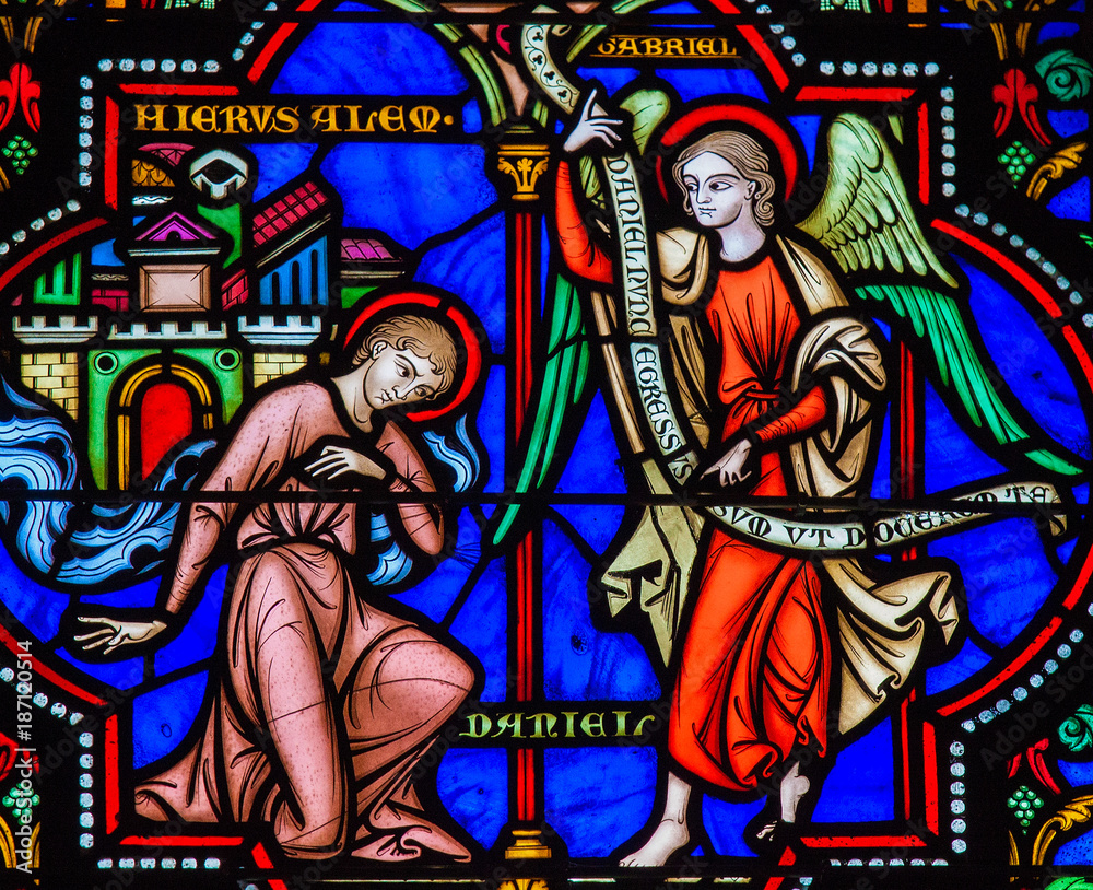 Prophet Daniel - Stained Glass in Brussels