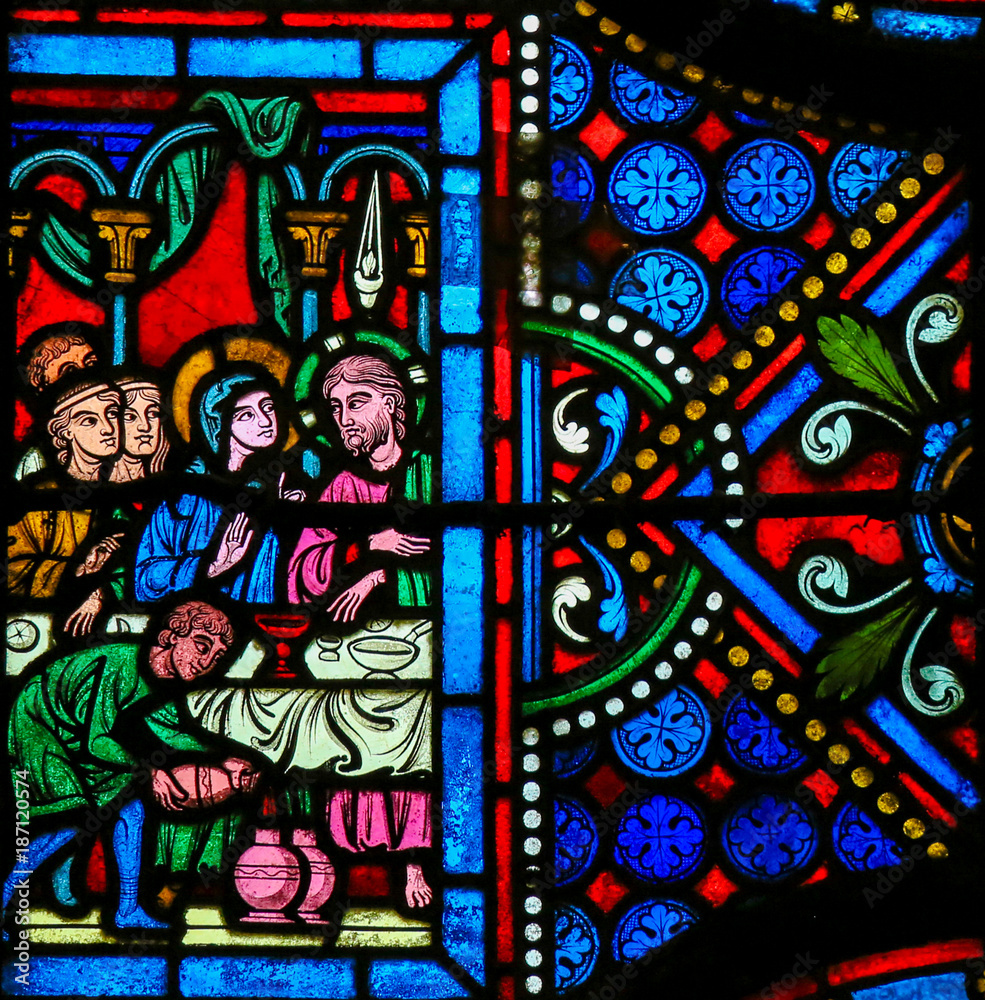 Stained Glass - Wedding of Cana