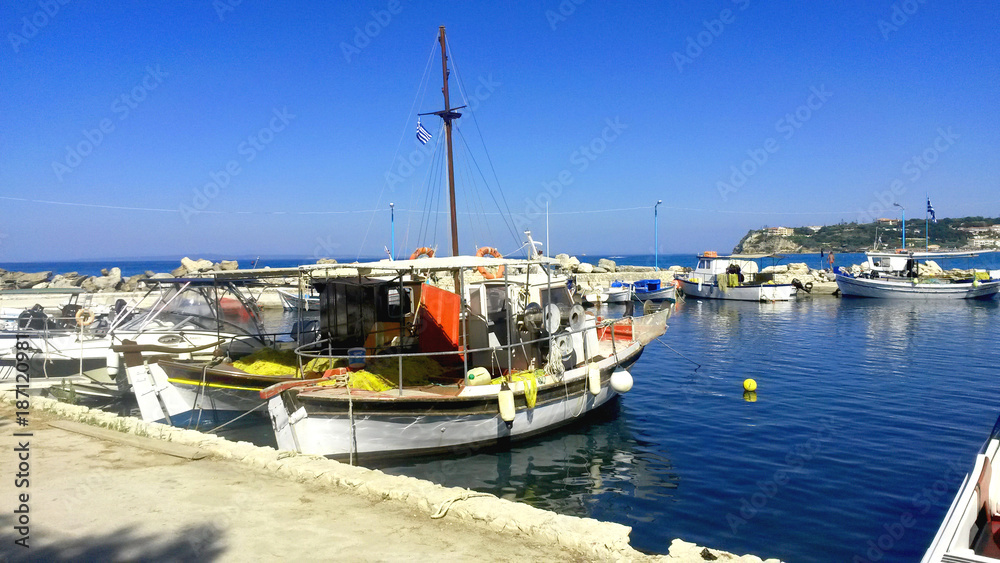 Greek harbour Zakynthos