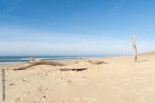 CAP FERRET (Bassin d'Arcachon, France), la plage des Dunes