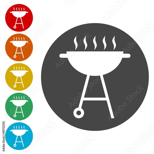 BBQ, Grill Or Barbecue icon 