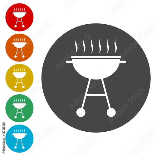 BBQ, Grill Or Barbecue icon 