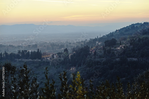 Typical Tuscany landscape near Florence.