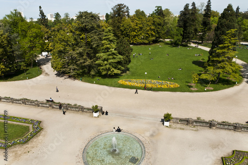 Jardin Public de Bordeaux, vue aérienne