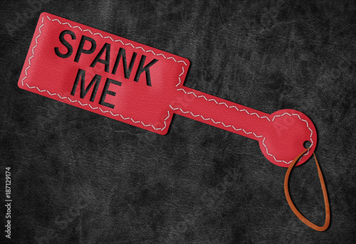 Tableau sur toile Spank Me BDSM Paddle