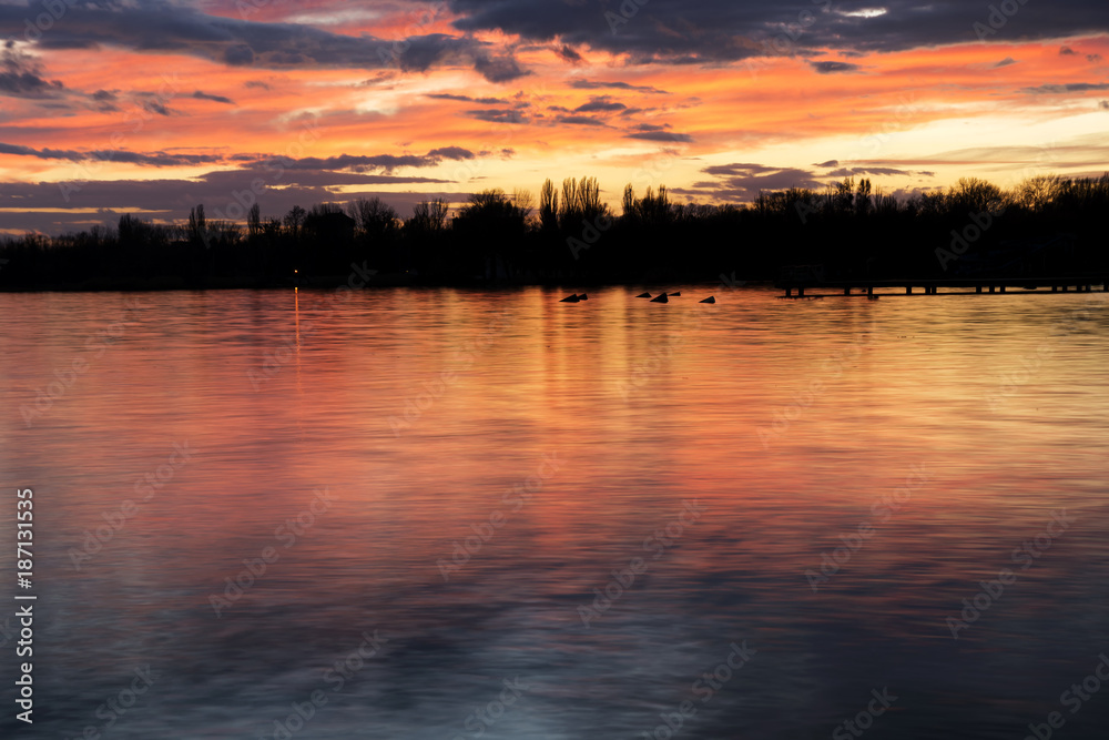 Sunset at Lake Balaton, Hungary