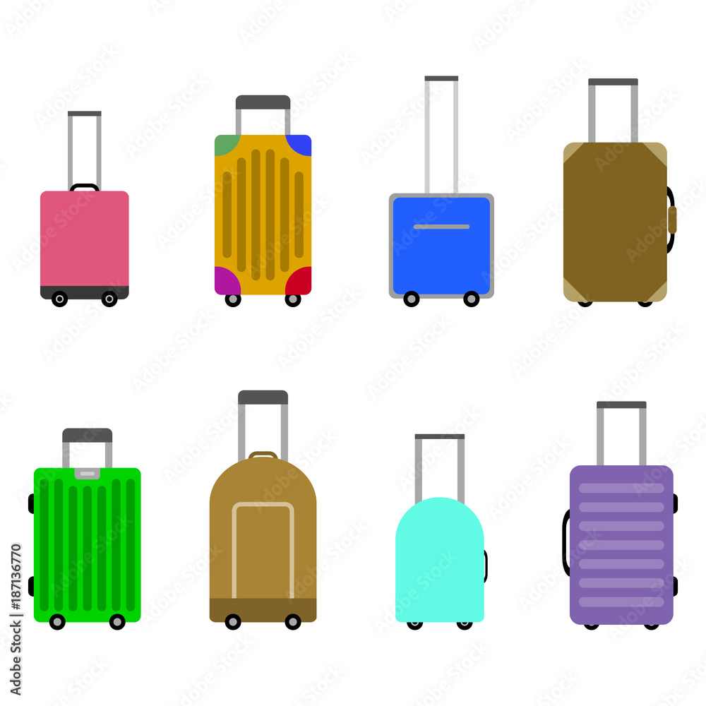 Luggage and baggage for travel and journey of set