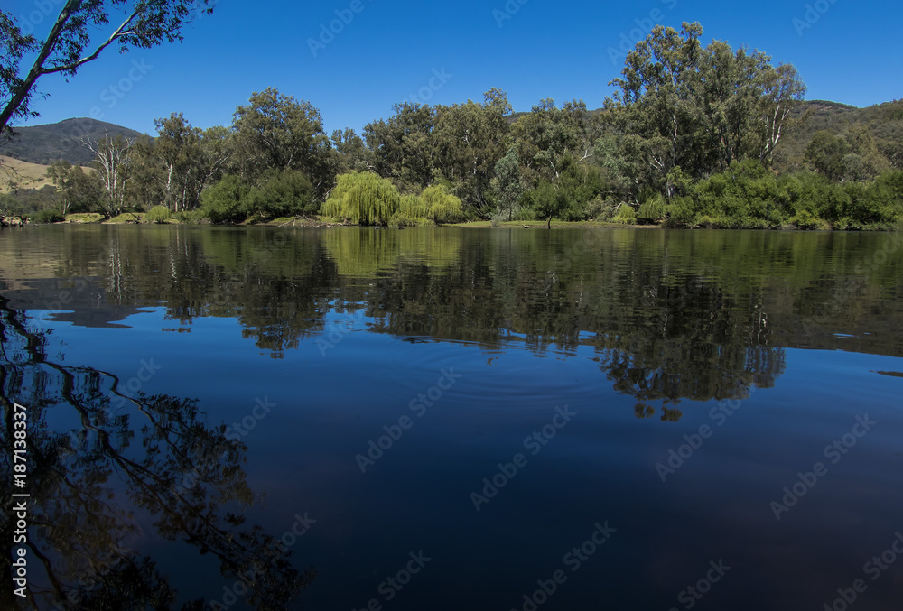 The Murray River near Jingellic, New South Wales, Australia