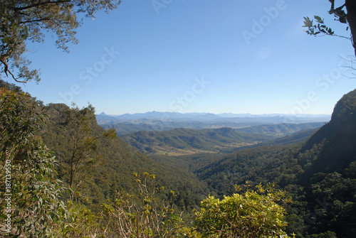 View of the Green Mountains Section of Lamington National Park from Python Rock Lookout, Australia