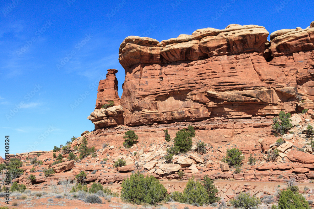 Fototapeta premium Red Rock Formations Near Canyonlands National Park, Utah.