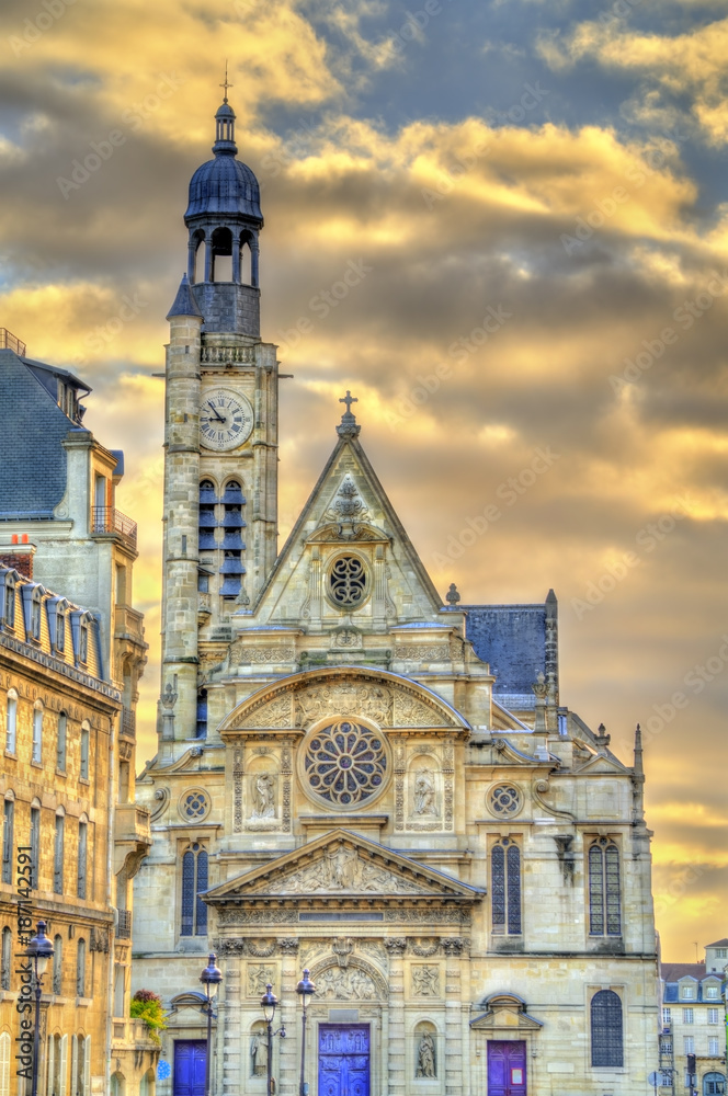 Saint Etienne du Mont Church in Paris, France