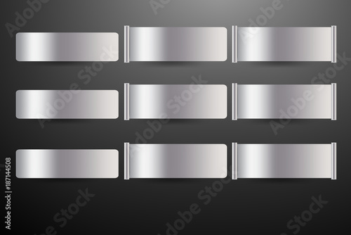 Modern infographic template as a steel strip of various shapes