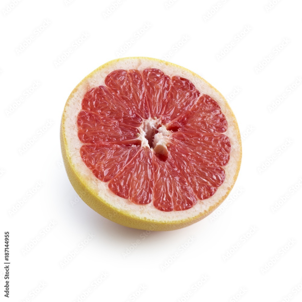 Half a pink grapefruit Half a pink grapefruit