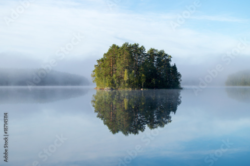 Serene lakeviews with reflections and calm feeling