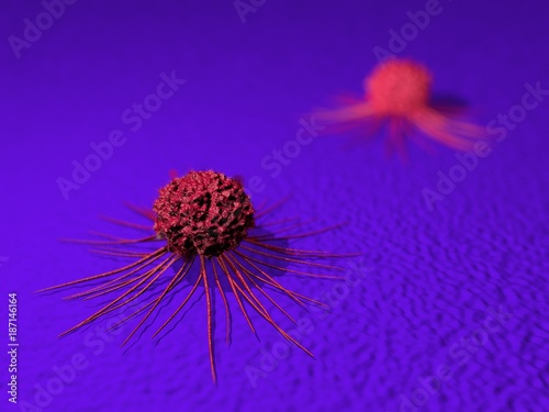 Cancer cells, illustration photo