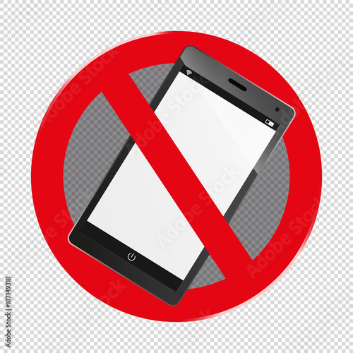 Mobile Devices Forbidden - Editable Vector Icon